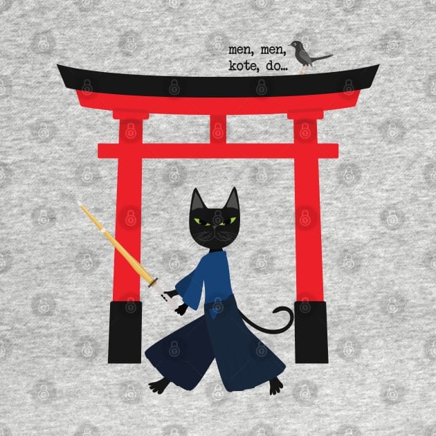 Kendo Samurai Cat by uncutcreations